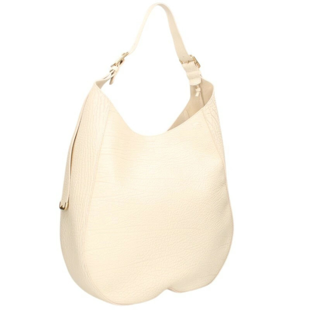 Burberry Logo embossed shoulder bag white